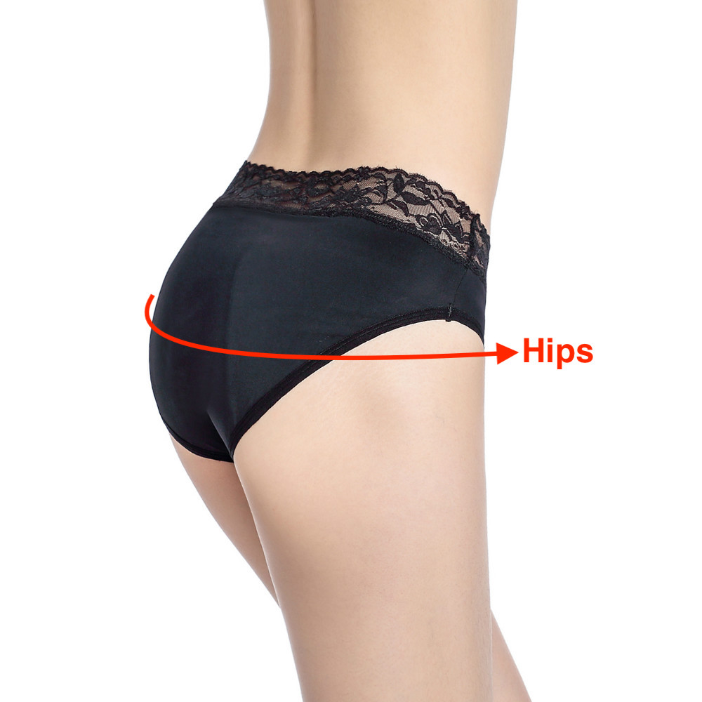 mid waist liana period underwear back side