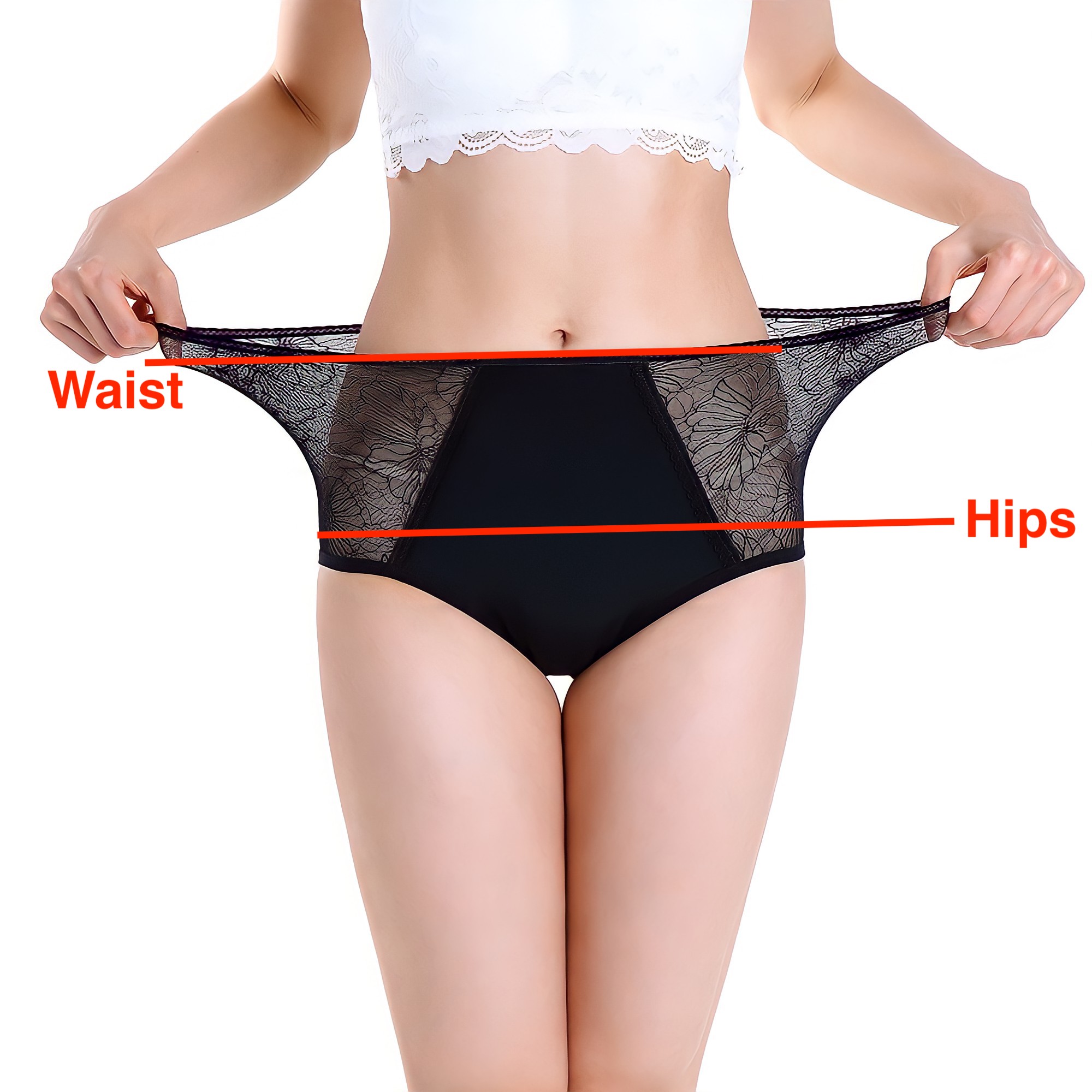 high waist liana period underwear